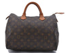 Authentic Louis Vuitton Monogram Speedy 30 Hand Bag M41526 LV 2551D