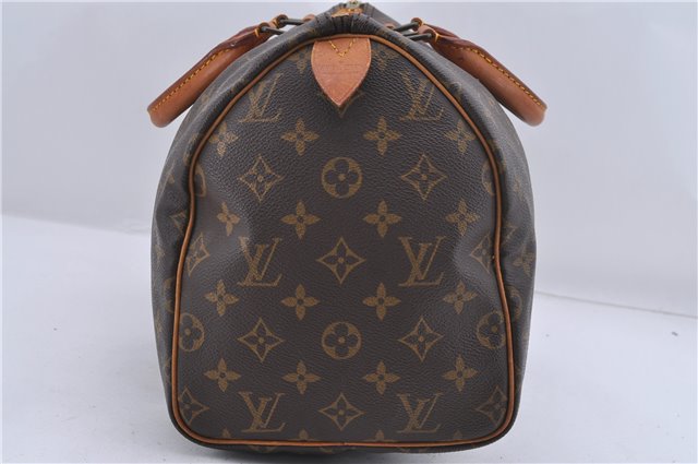 Authentic Louis Vuitton Monogram Speedy 30 Hand Bag M41526 LV 2551D