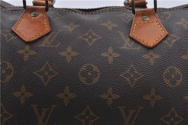 Authentic Louis Vuitton Monogram Speedy 30 Hand Bag M41526 LV 2551D