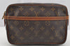Authentic Louis Vuitton Monogram Compiegne 23 Clutch Hand Bag M51847 LV 2551I