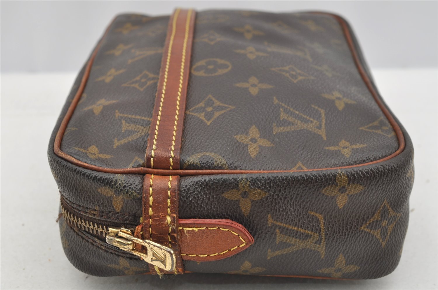 Authentic Louis Vuitton Monogram Compiegne 23 Clutch Hand Bag M51847 LV 2551I