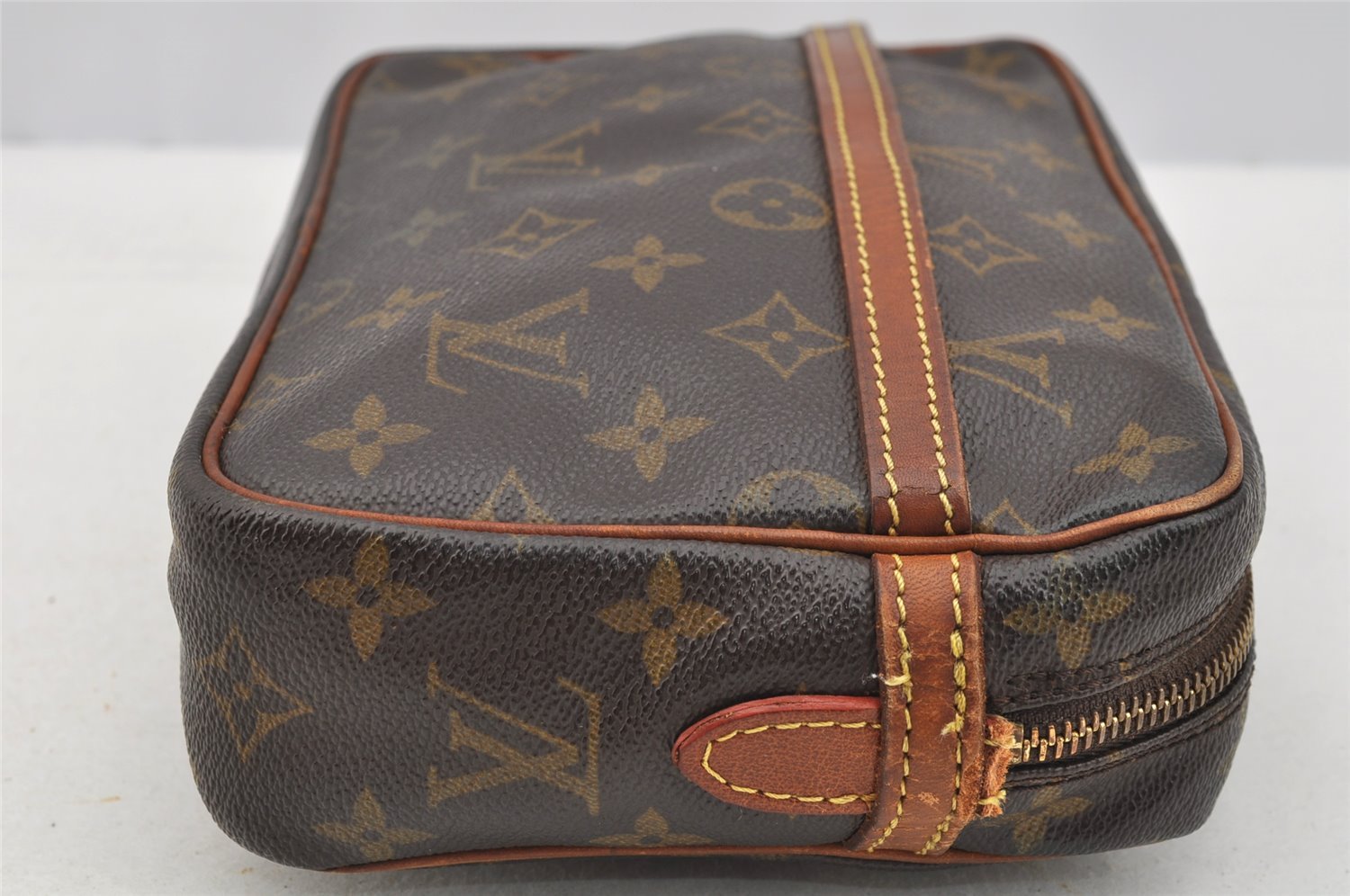 Authentic Louis Vuitton Monogram Compiegne 23 Clutch Hand Bag M51847 LV 2551I