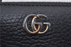 Authentic GUCCI Petite Mormont Zip Long Wallet Purse Leather 456117 Black 2552F