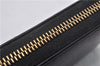 Authentic GUCCI Petite Mormont Zip Long Wallet Purse Leather 456117 Black 2552F