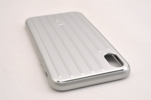 Authentic RIMOWA Groove Aluminum iPhone Xs Max Case Silver New 4Set Box 2552I