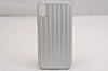 Authentic RIMOWA Groove Aluminum iPhone Xs Max Case Silver New 4Set Box 2552I