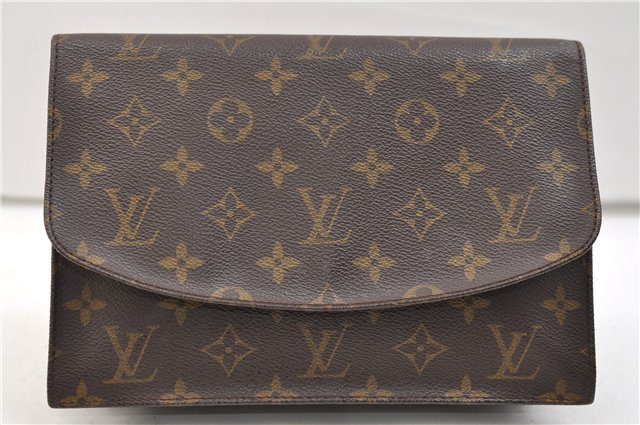 Authentic Louis Vuitton Monogram Pochette Rabat Clutch Bag M51940 LV 2555E