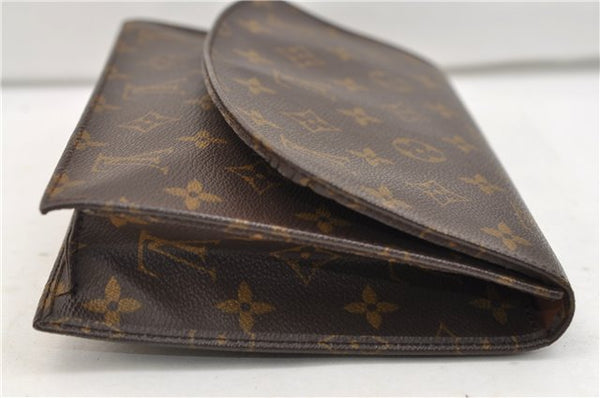 Authentic Louis Vuitton Monogram Pochette Rabat Clutch Bag M51940 LV 2555E