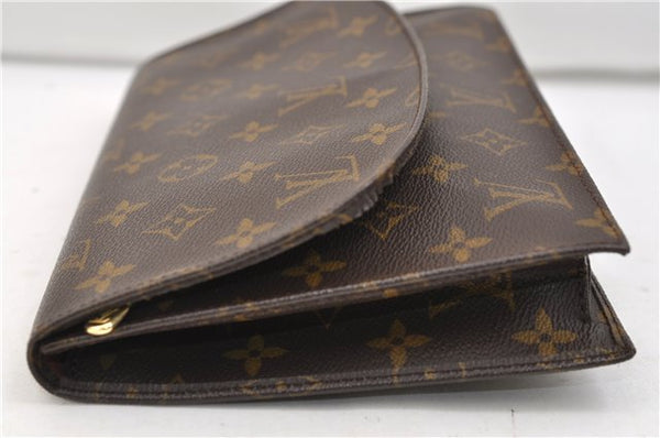 Authentic Louis Vuitton Monogram Pochette Rabat Clutch Bag M51940 LV 2555E