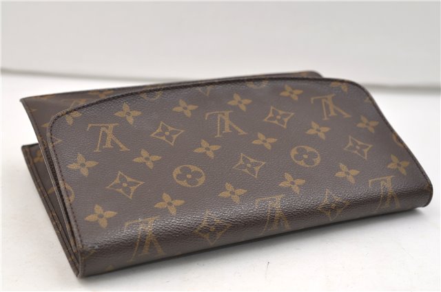 Authentic Louis Vuitton Monogram Pochette Rabat Clutch Bag M51940 LV 2555E