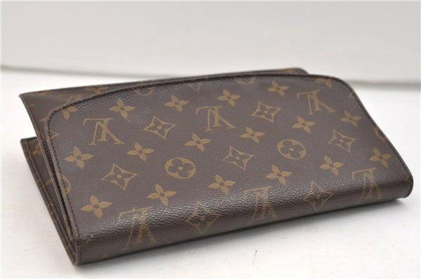 Authentic Louis Vuitton Monogram Pochette Rabat Clutch Bag M51940 LV 2555E
