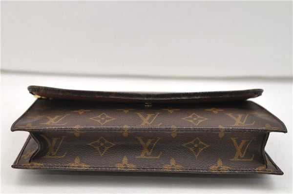 Authentic Louis Vuitton Monogram Pochette Rabat Clutch Bag M51940 LV 2555E