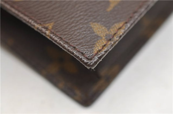 Authentic Louis Vuitton Monogram Pochette Rabat Clutch Bag M51940 LV 2555E