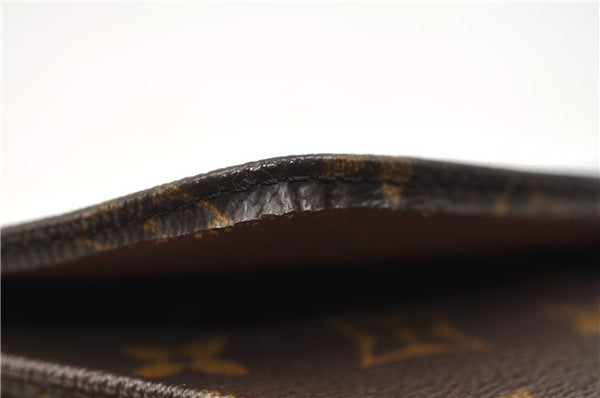 Authentic Louis Vuitton Monogram Pochette Rabat Clutch Bag M51940 LV 2555E