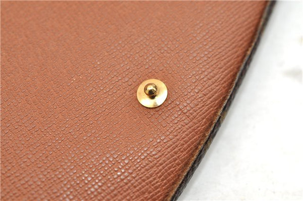 Authentic Louis Vuitton Monogram Pochette Rabat Clutch Bag M51940 LV 2555E