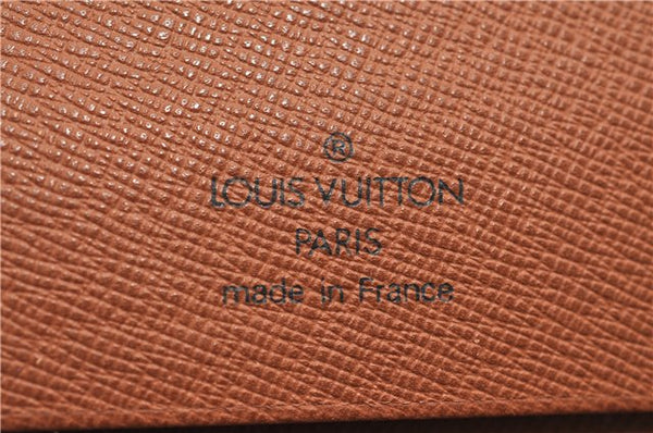 Authentic Louis Vuitton Monogram Pochette Rabat Clutch Bag M51940 LV 2555E