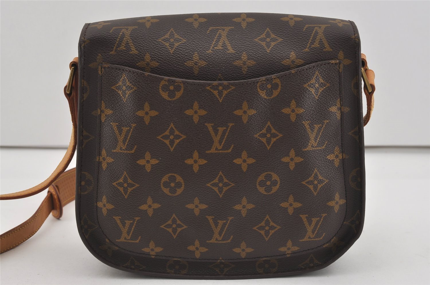 Authentic Louis Vuitton Monogram Saint Cloud GM M51242 Shoulder Cross Bag 2555I