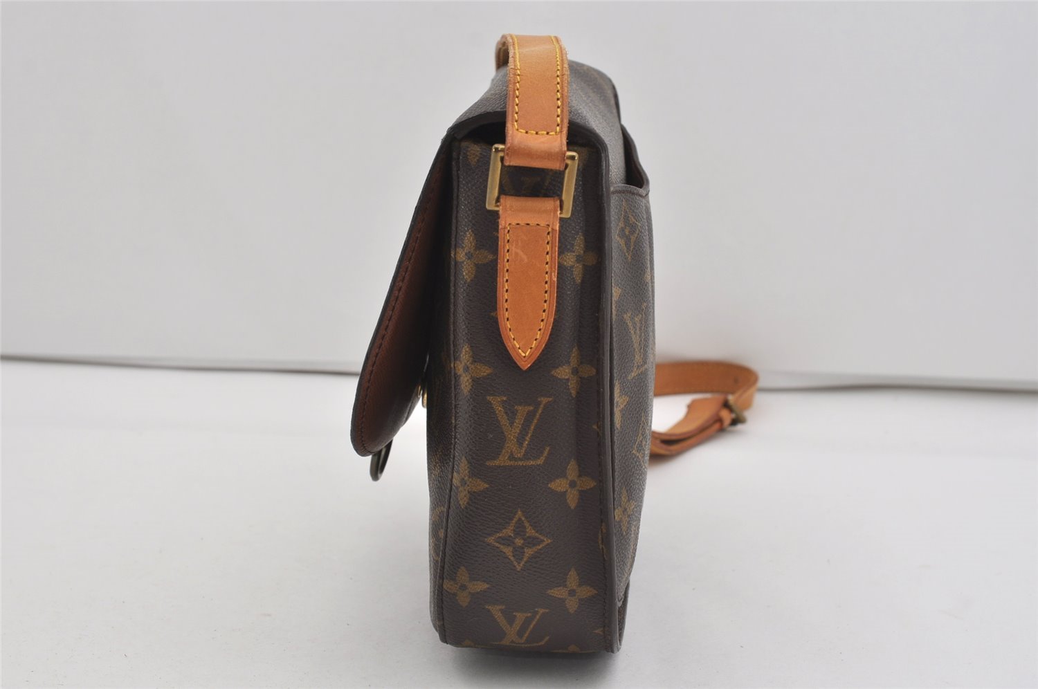 Authentic Louis Vuitton Monogram Saint Cloud GM M51242 Shoulder Cross Bag 2555I