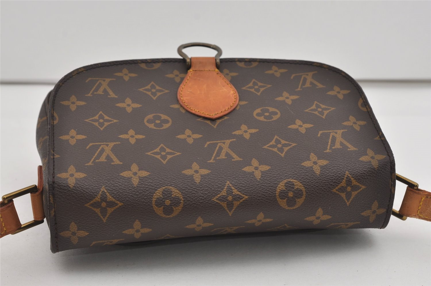 Authentic Louis Vuitton Monogram Saint Cloud GM M51242 Shoulder Cross Bag 2555I