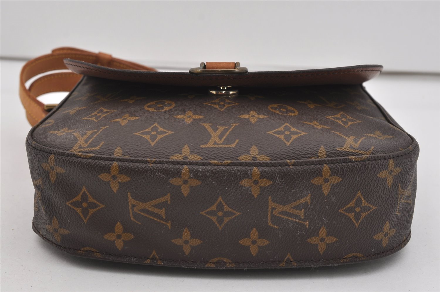 Authentic Louis Vuitton Monogram Saint Cloud GM M51242 Shoulder Cross Bag 2555I