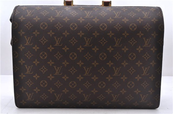 Authentic Louis Vuitton Monogram Serviette Fermoir Briefcase M53305 LV 2556E
