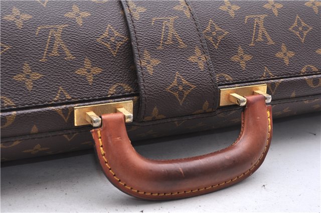 Authentic Louis Vuitton Monogram Serviette Fermoir Briefcase M53305 LV 2556E