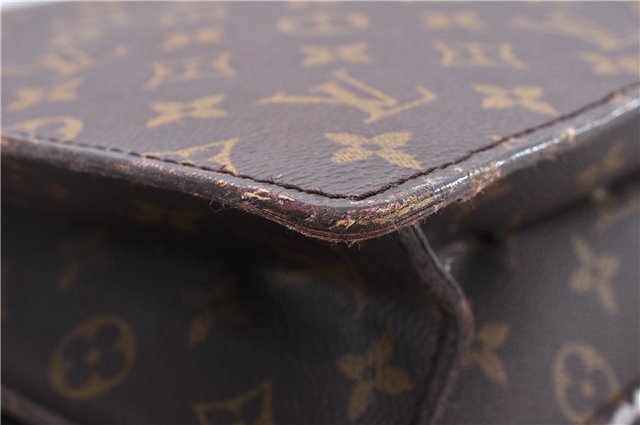 Authentic Louis Vuitton Monogram Serviette Fermoir Briefcase M53305 LV 2556E