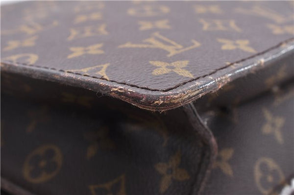 Authentic Louis Vuitton Monogram Serviette Fermoir Briefcase M53305 LV 2556E