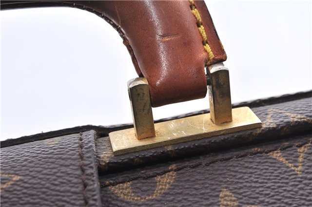 Authentic Louis Vuitton Monogram Serviette Fermoir Briefcase M53305 LV 2556E