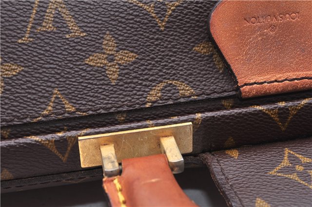 Authentic Louis Vuitton Monogram Serviette Fermoir Briefcase M53305 LV 2556E