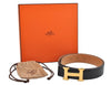 Authentic HERMES Constance Leather Belt Size 70cm 27.6" Black Brown Box 2556I