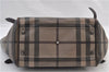 Authentic BURBERRY Vintage Check Shoulder Tote Bag PVC Leather Brown 2557F