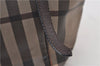 Authentic BURBERRY Vintage Check Shoulder Tote Bag PVC Leather Brown 2557F