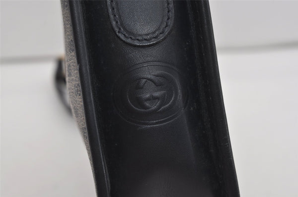 Authentic GUCCI Micro GG PVC Leather Shoulder Cross Body Bag Purse Navy 2557I