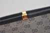 Authentic GUCCI Micro GG PVC Leather Shoulder Cross Body Bag Purse Navy 2557I