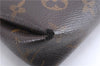 Auth Louis Vuitton Monogram Pallas Clutch Shoulder Hand Bag M44058 Black 2558E