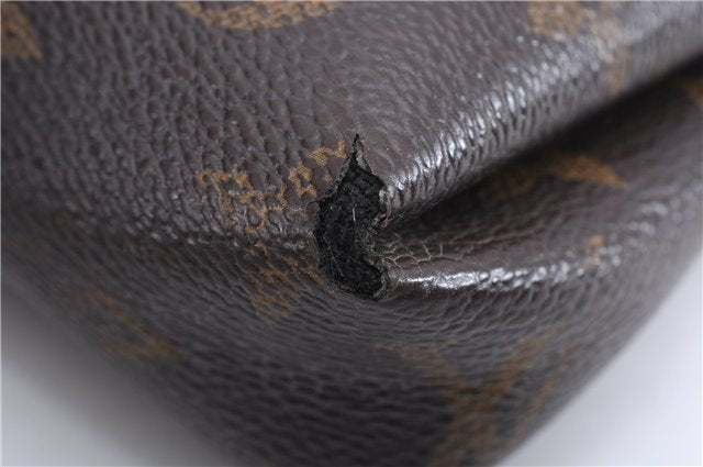 Auth Louis Vuitton Monogram Pallas Clutch Shoulder Hand Bag M44058 Black 2558E