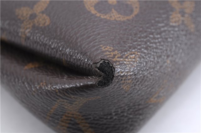 Auth Louis Vuitton Monogram Pallas Clutch Shoulder Hand Bag M44058 Black 2558E