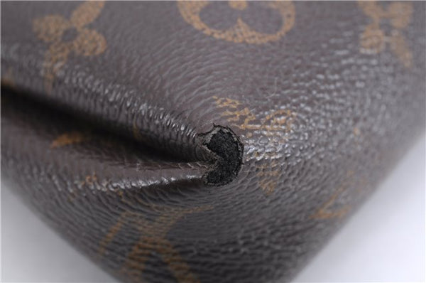 Auth Louis Vuitton Monogram Pallas Clutch Shoulder Hand Bag M44058 Black 2558E