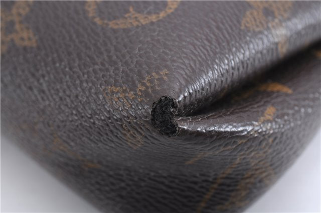 Auth Louis Vuitton Monogram Pallas Clutch Shoulder Hand Bag M44058 Black 2558E