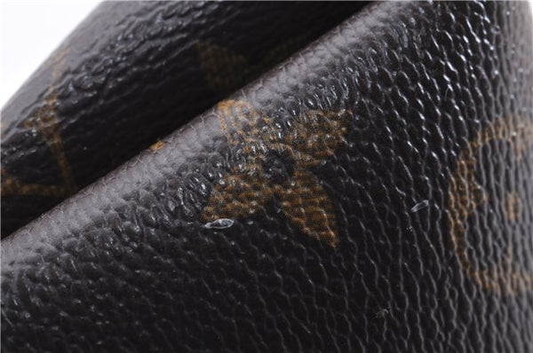 Auth Louis Vuitton Monogram Pallas Clutch Shoulder Hand Bag M44058 Black 2558E