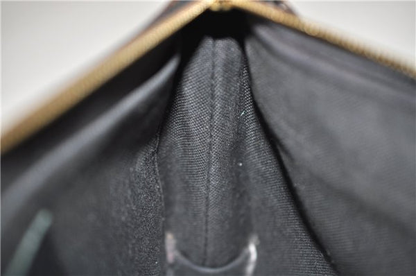 Auth Louis Vuitton Monogram Pallas Clutch Shoulder Hand Bag M44058 Black 2558E