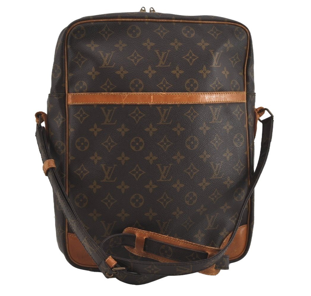 Authentic Louis Vuitton Monogram Danube 28 Shoulder Cross Body Bag LV 2559I