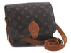 Auth Louis Vuitton Monogram Cartouchiere MM Shoulder Cross Bag M51253 LV 2560D