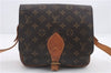Auth Louis Vuitton Monogram Cartouchiere MM Shoulder Cross Bag M51253 LV 2560D