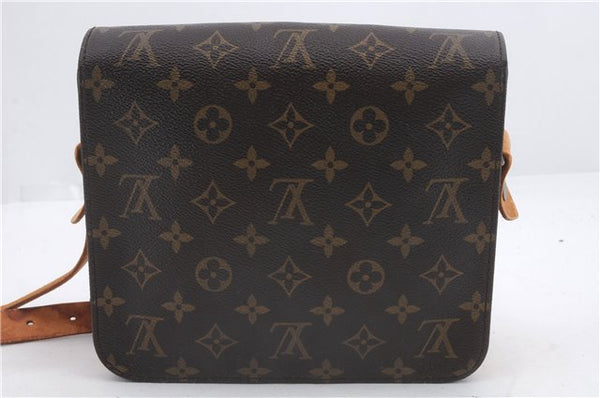 Auth Louis Vuitton Monogram Cartouchiere MM Shoulder Cross Bag M51253 LV 2560D