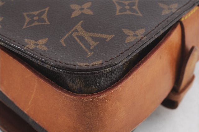 Auth Louis Vuitton Monogram Cartouchiere MM Shoulder Cross Bag M51253 LV 2560D