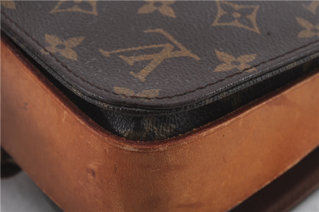 Auth Louis Vuitton Monogram Cartouchiere MM Shoulder Cross Bag M51253 LV 2560D