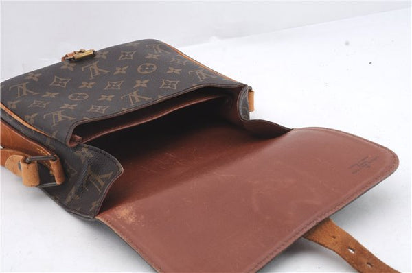 Auth Louis Vuitton Monogram Cartouchiere MM Shoulder Cross Bag M51253 LV 2560D