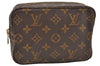 Authentic Louis Vuitton Monogram Trousse Toilette 18 Clutch Bag M47526 LV 2560I